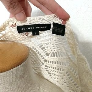 JEANNE PIERRE Tops - 3 FOR $20 * Jeanne Pierre off white crochet top JEANNE PIERRE Tops - 3 FOR $20 * Jeanne Pierre off white crochet top
